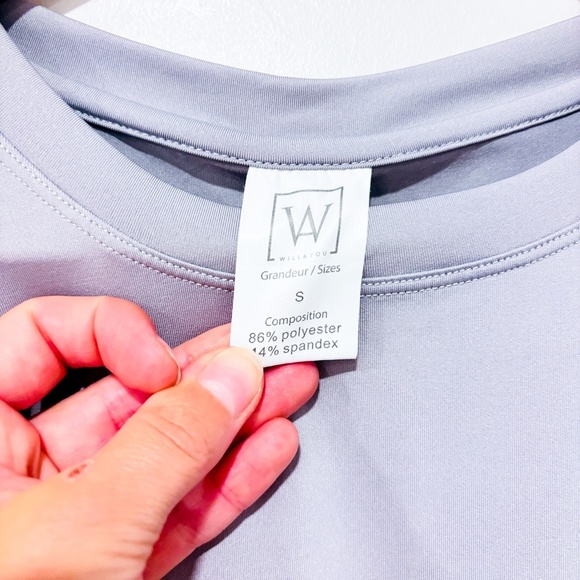 WILL & YOU Women’s Grey Long Sleeve Performance Tee | Small * - Picture 8 of 8